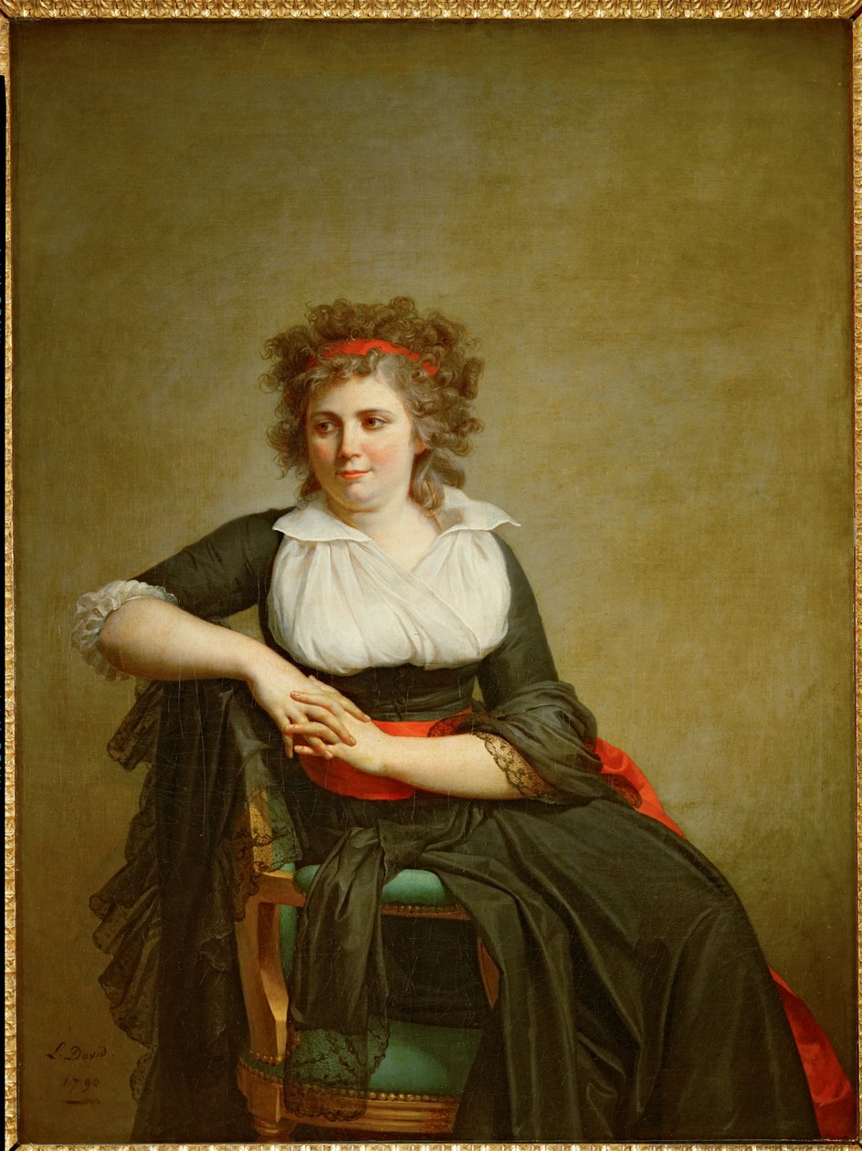 Robertine Tourteau, markiezin van Orvilliers ... door Jacques Louis David