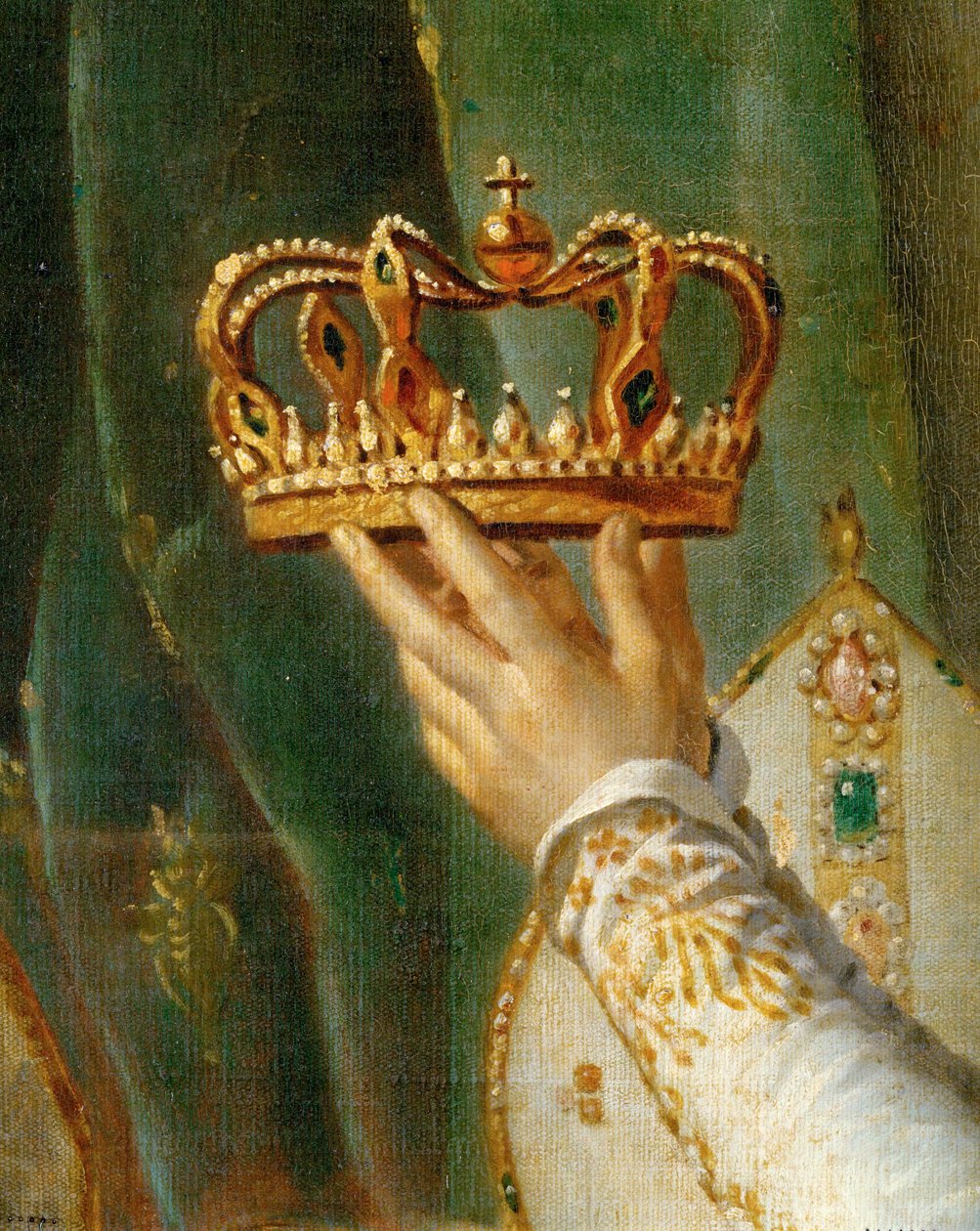 De kroning van Napoleon in de Notre-Dame ... door Jacques Louis David