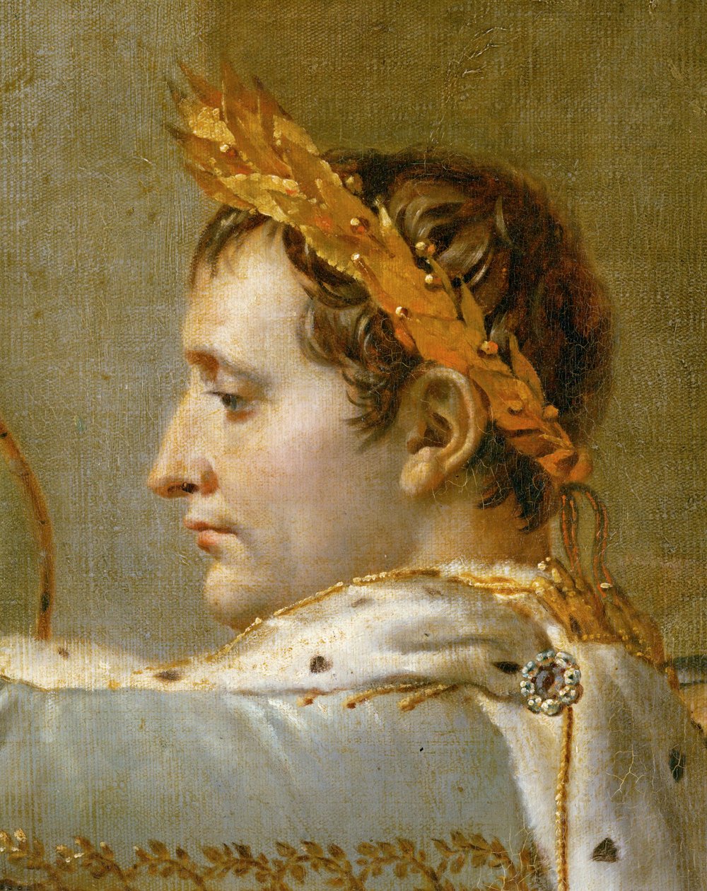 De kroning van Napoleon in de Notre-Dame ... door Jacques Louis David
