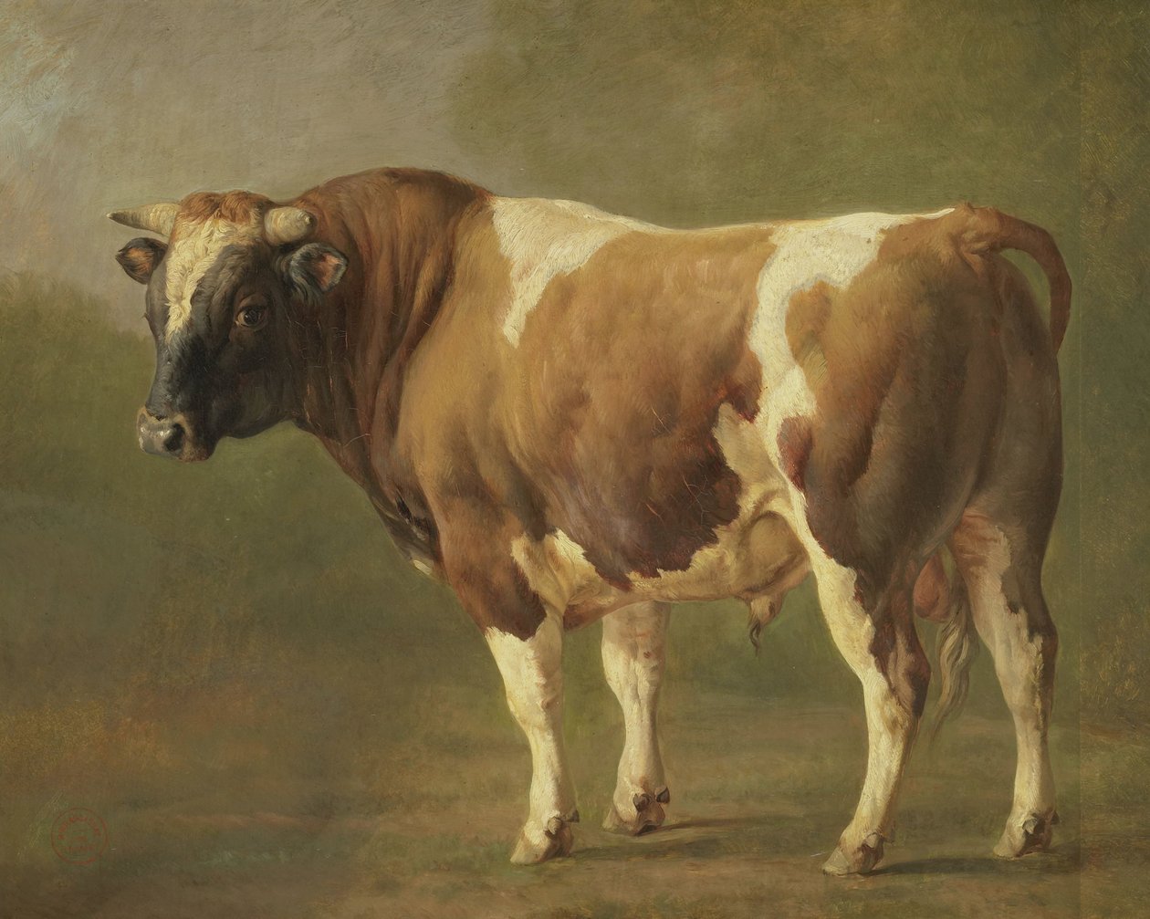 Studie van een stier door Jacques Raymond Brascassat