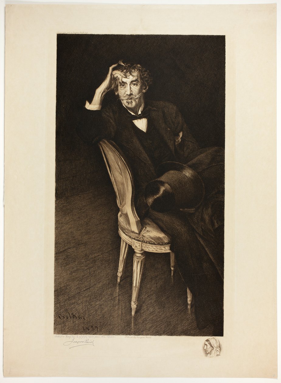 Portret van Whistler door Jacques Reich