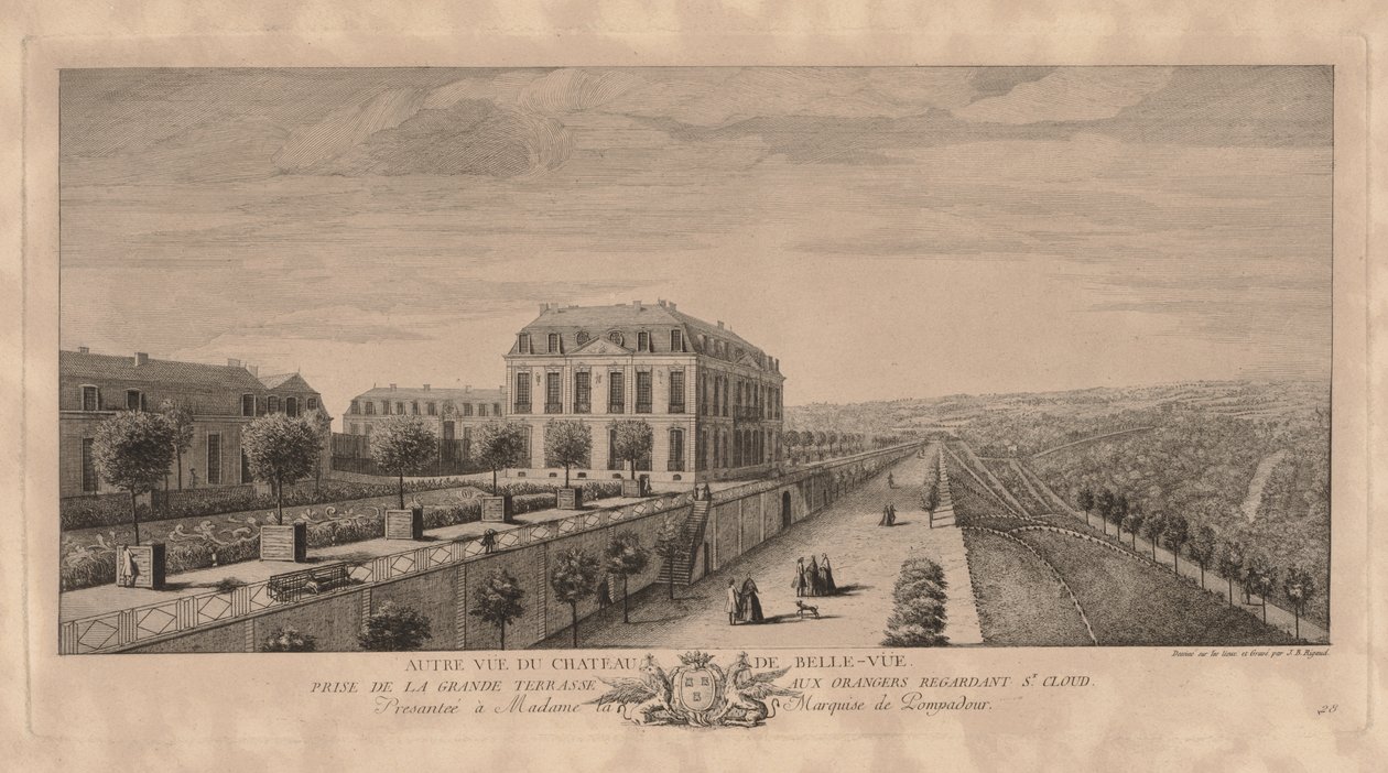 Kasteel Bellevue door Jacques Rigaud