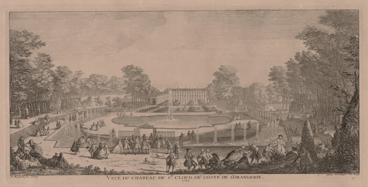 Kasteel St. Cloud door Jacques Rigaud