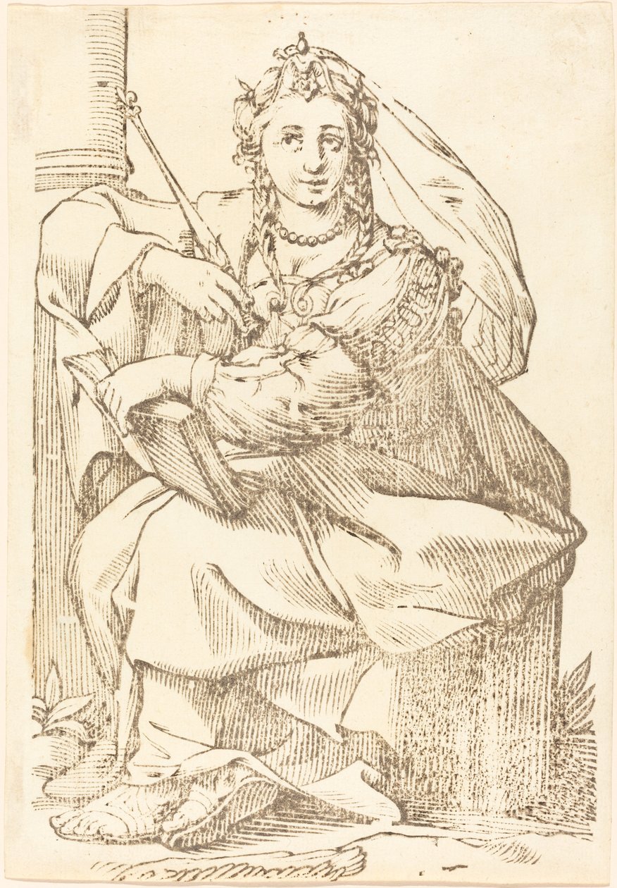 Sibylla Phrygia door Jacques Stella