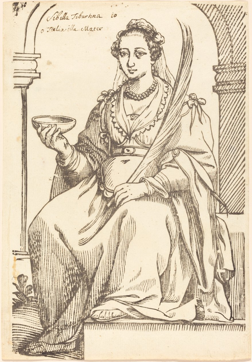 Sibylla Tiburtina door Jacques Stella
