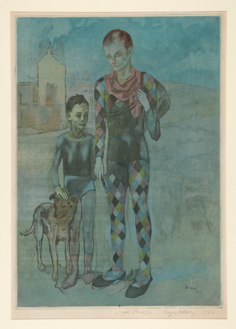 Les saltimbanques (De Acrobaten) door Jacques Villon