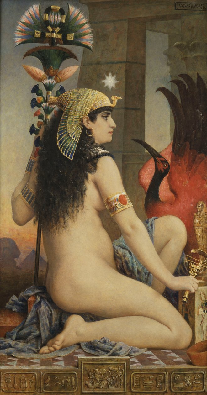 Egyptische Vrouw, 1875 door Jacques Wagrez