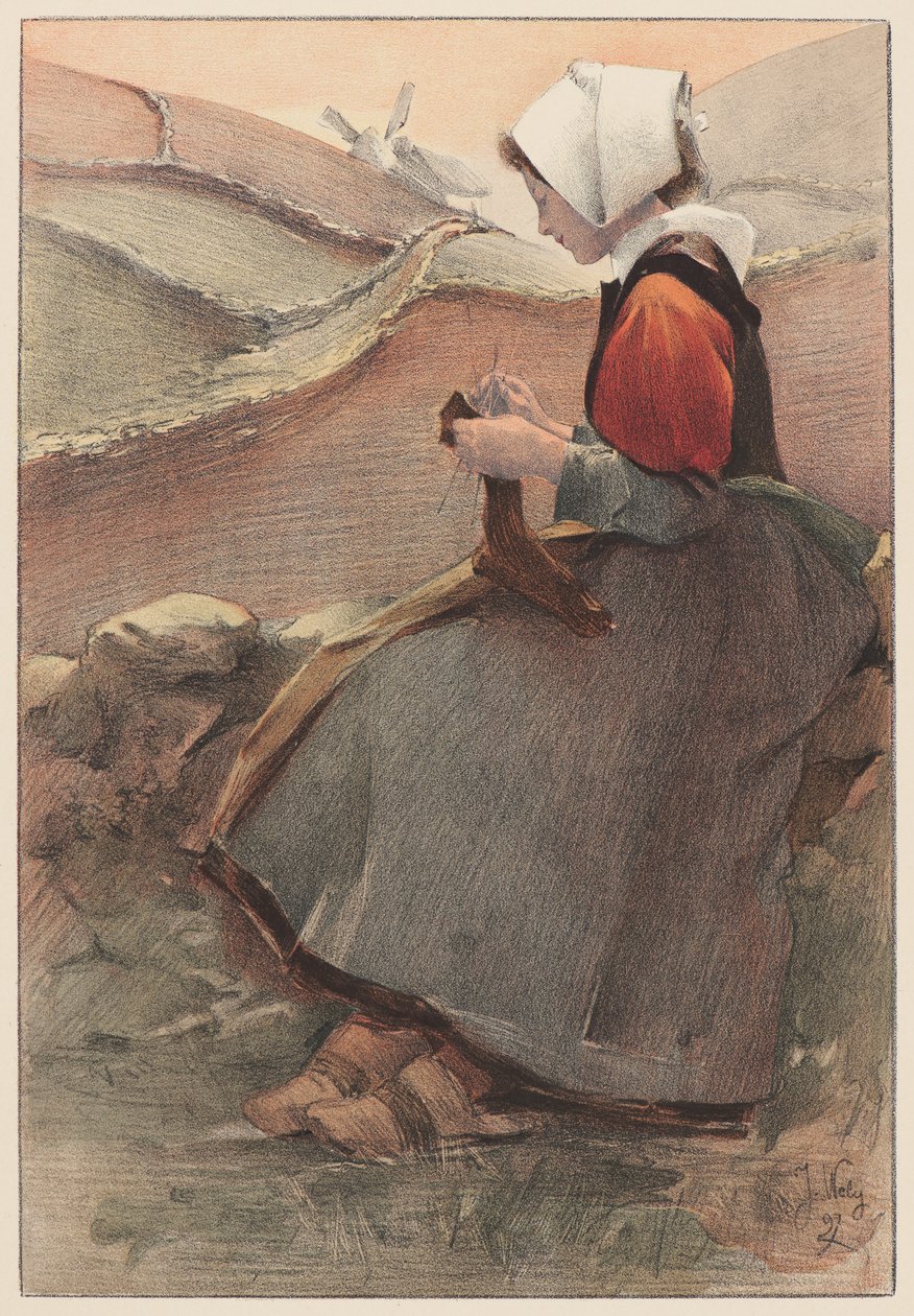 Fleur de Lande, 1897 door Jacques Wely