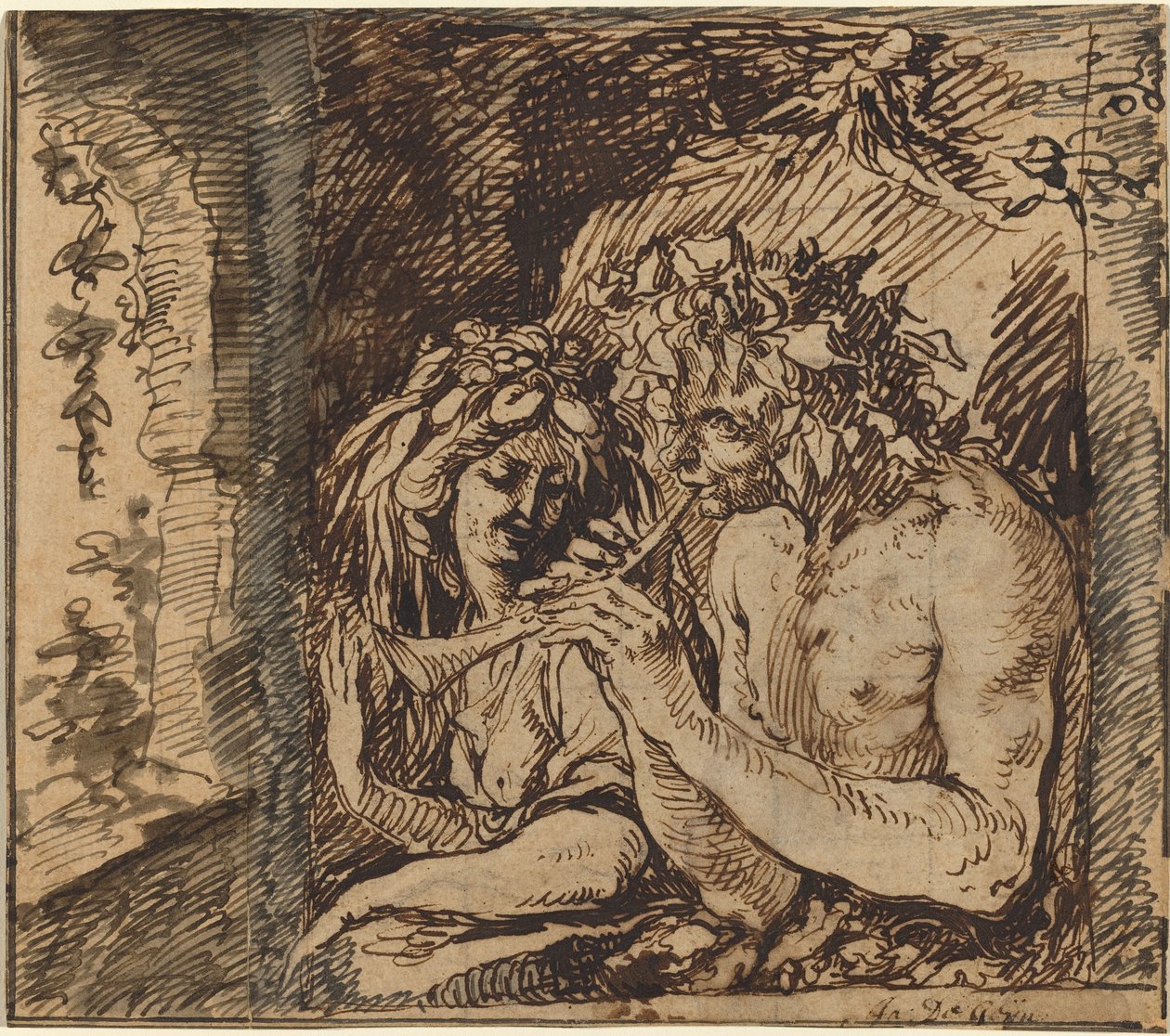 Bacchus en Ceres door Jacques de Gheyn II