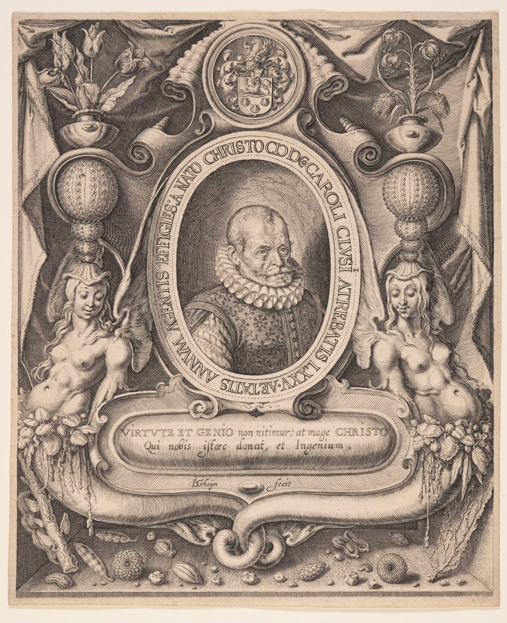 Carolus Clusius, arts en botanicus door Jacques de Gheyn II