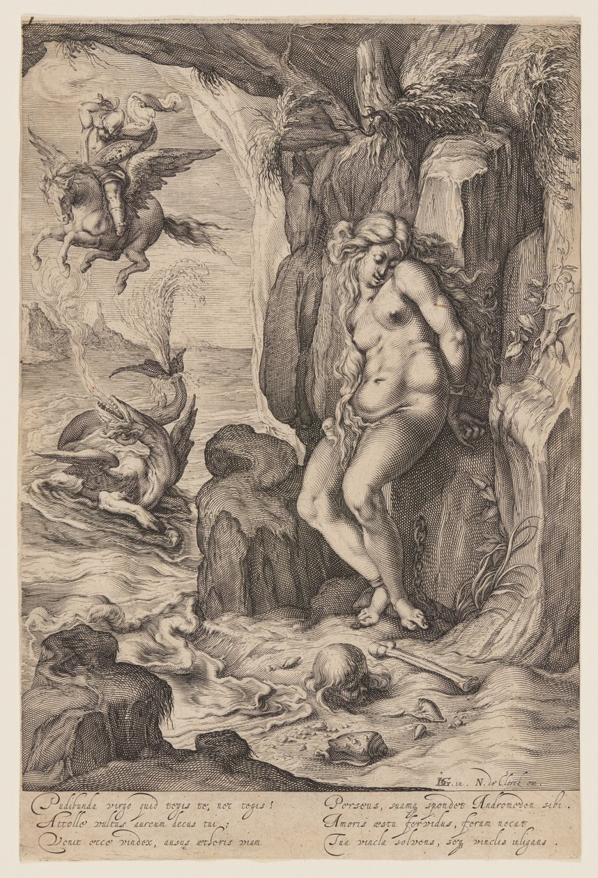 Perseus bevrijdt Andromeda door Jacques de Gheyn II