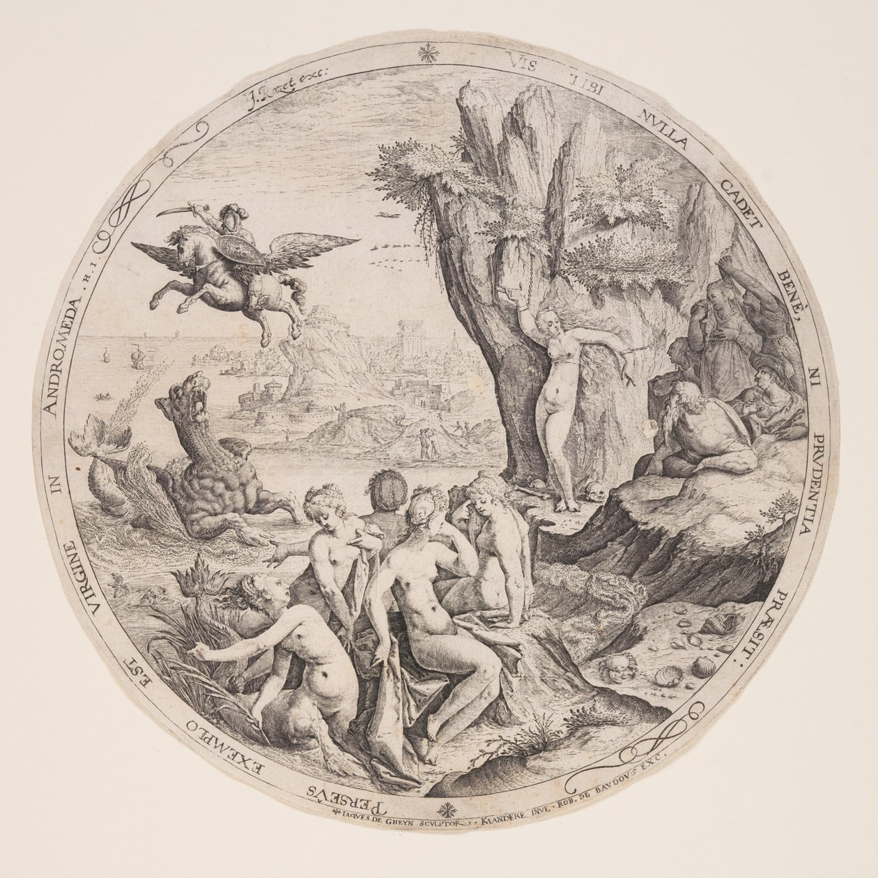 Perseus bevrijdt Andromeda door Jacques de Gheyn II