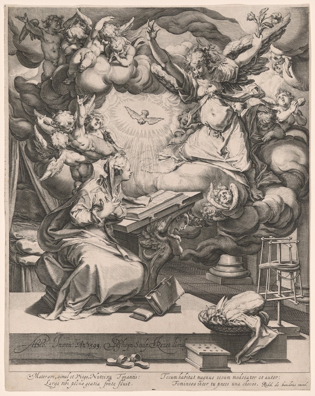 De Aankondiging door Jacques de Gheyn II