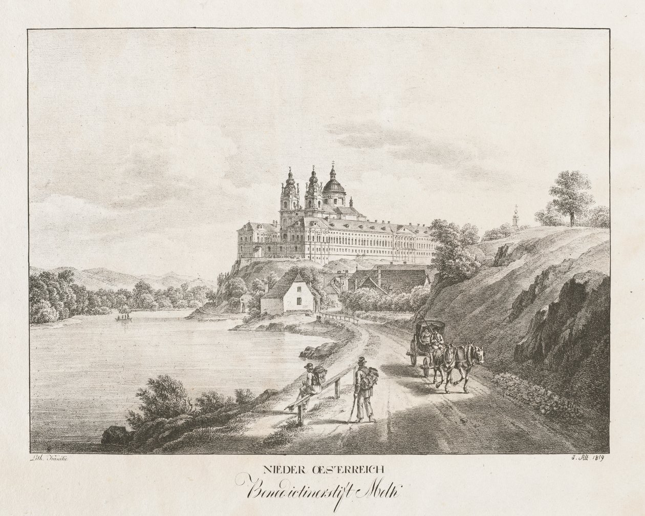 Neder-Oostenrijk, Benedictijnerklooster Melk door Jakob Alt
