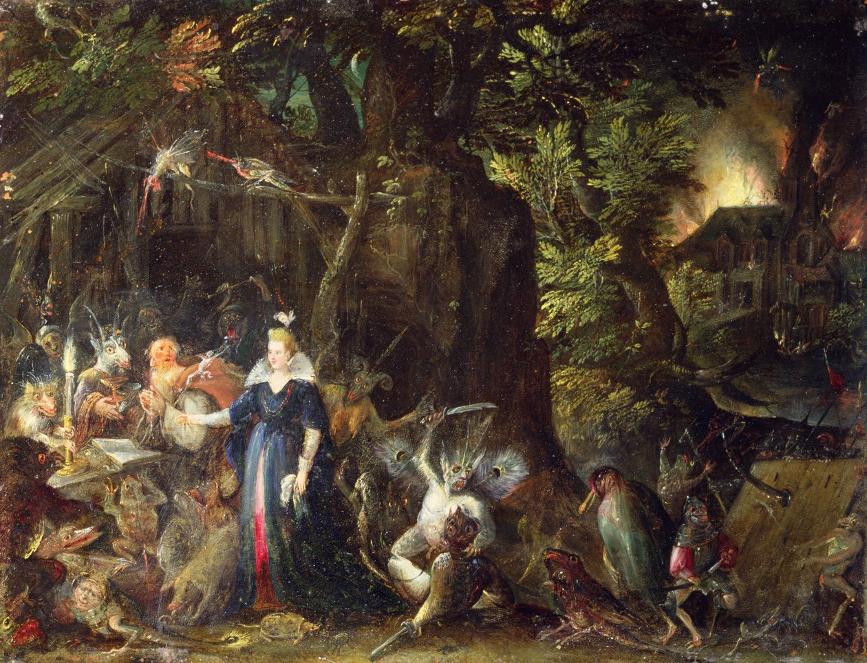 De Verleiding van Sint Antonius door Jakob Isaaksz Swanenburgh