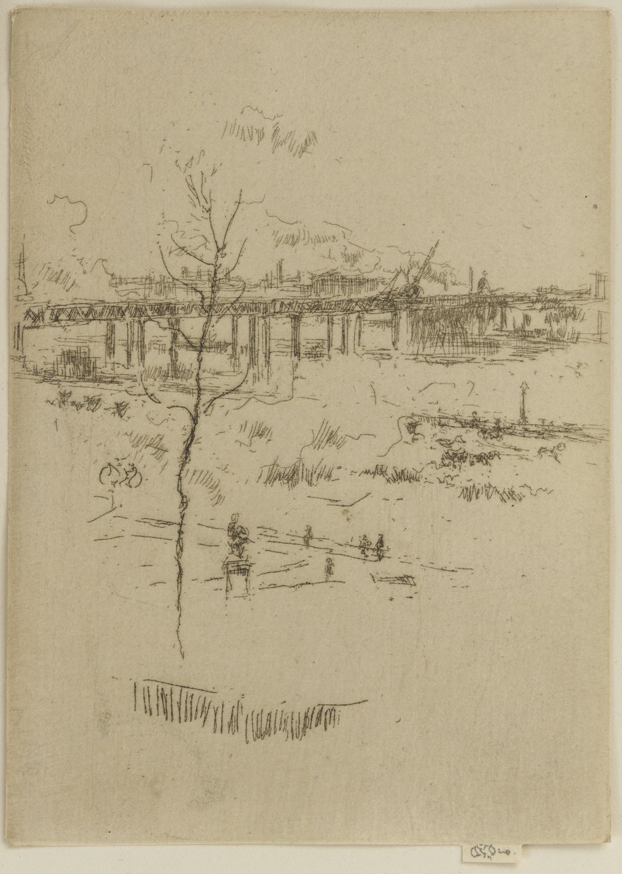 Charing Cross Railway Bridge, ca. 1887 door James Abbott McNeill Whistler