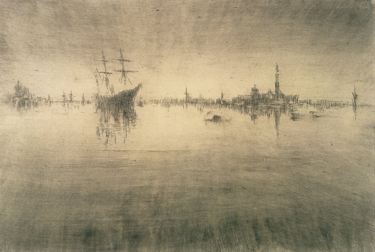 Nocturne door James Abbott McNeill Whistler