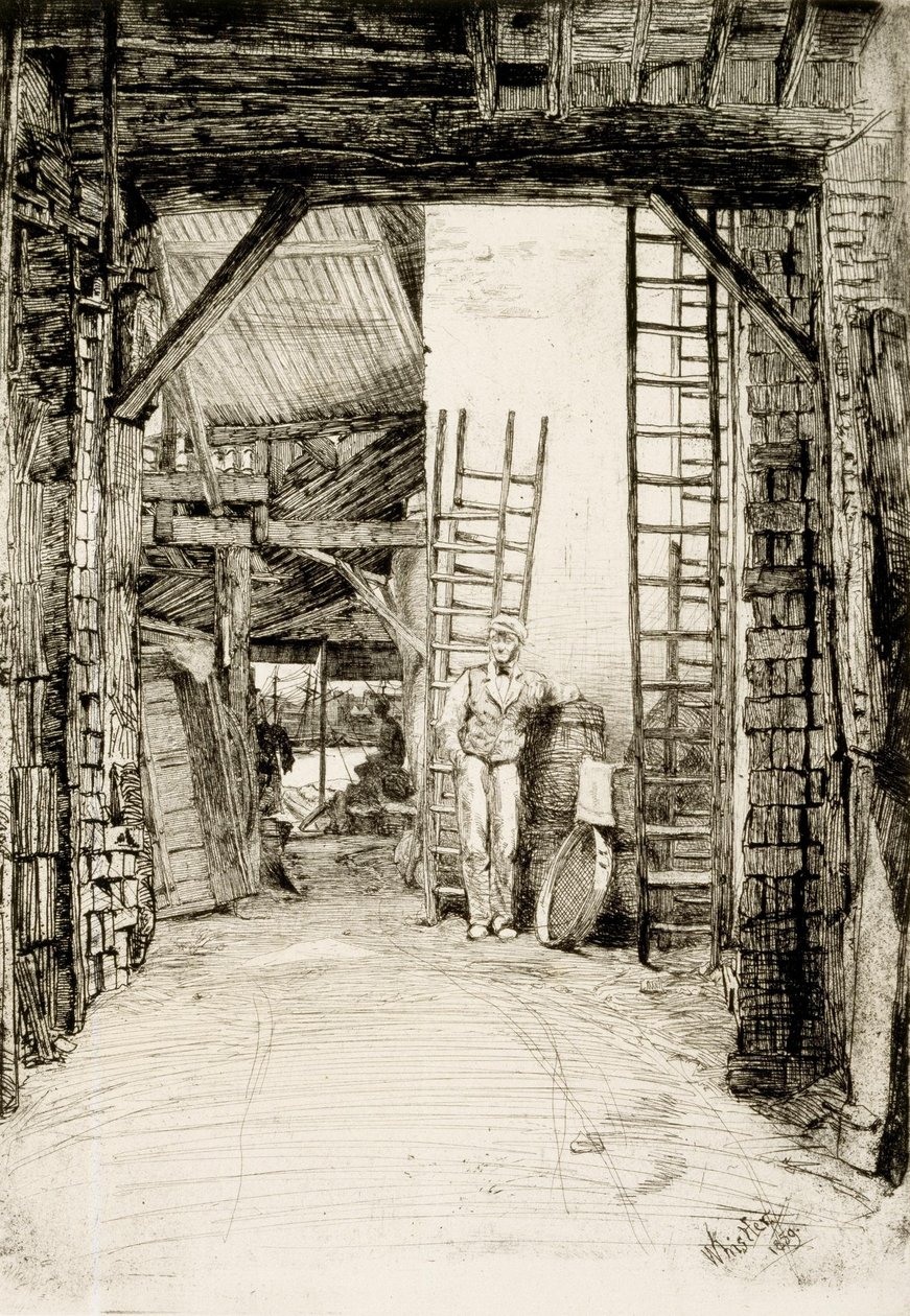 De Kalkbrander door James Abbott McNeill Whistler