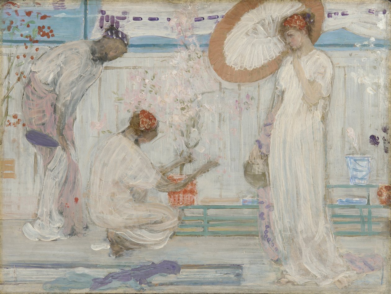 De Witte Symfonie - Drie Meisjes door James Abbott McNeill Whistler
