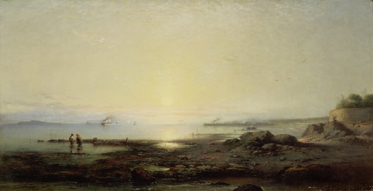 De Firth of Forth vanuit Cramond, 1864 door James Cassie