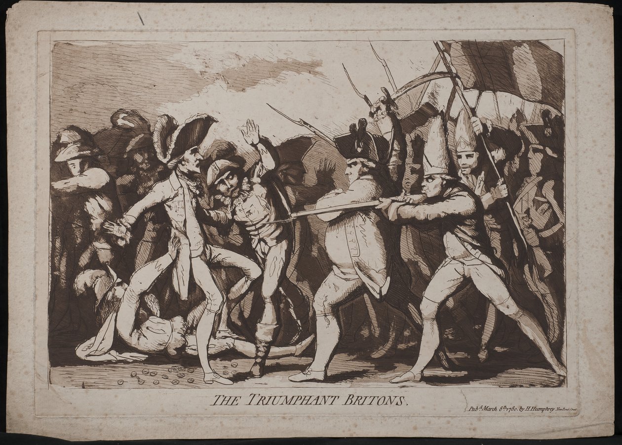 De Triomfantelijke Britten door James Gillray