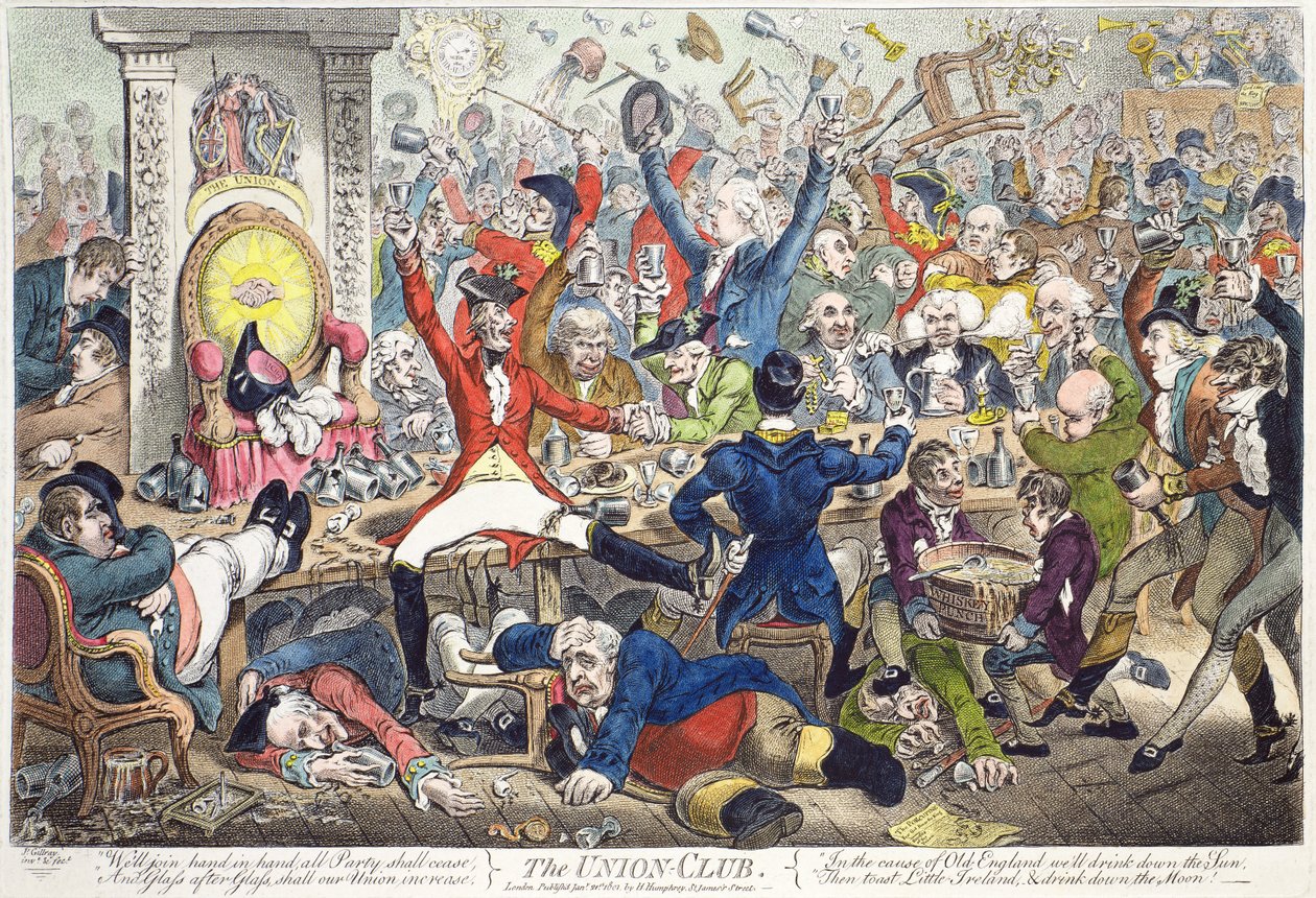 De Union Club door James Gillray