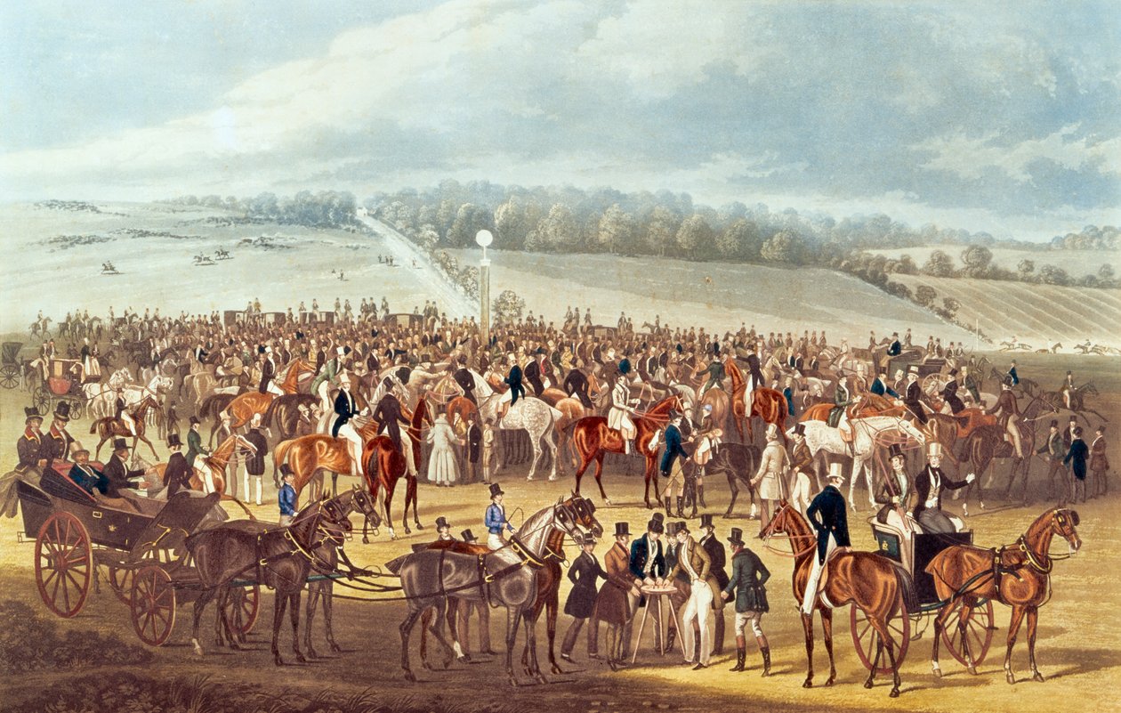 De Wedpost, Epsom, 1830 door James Pollard