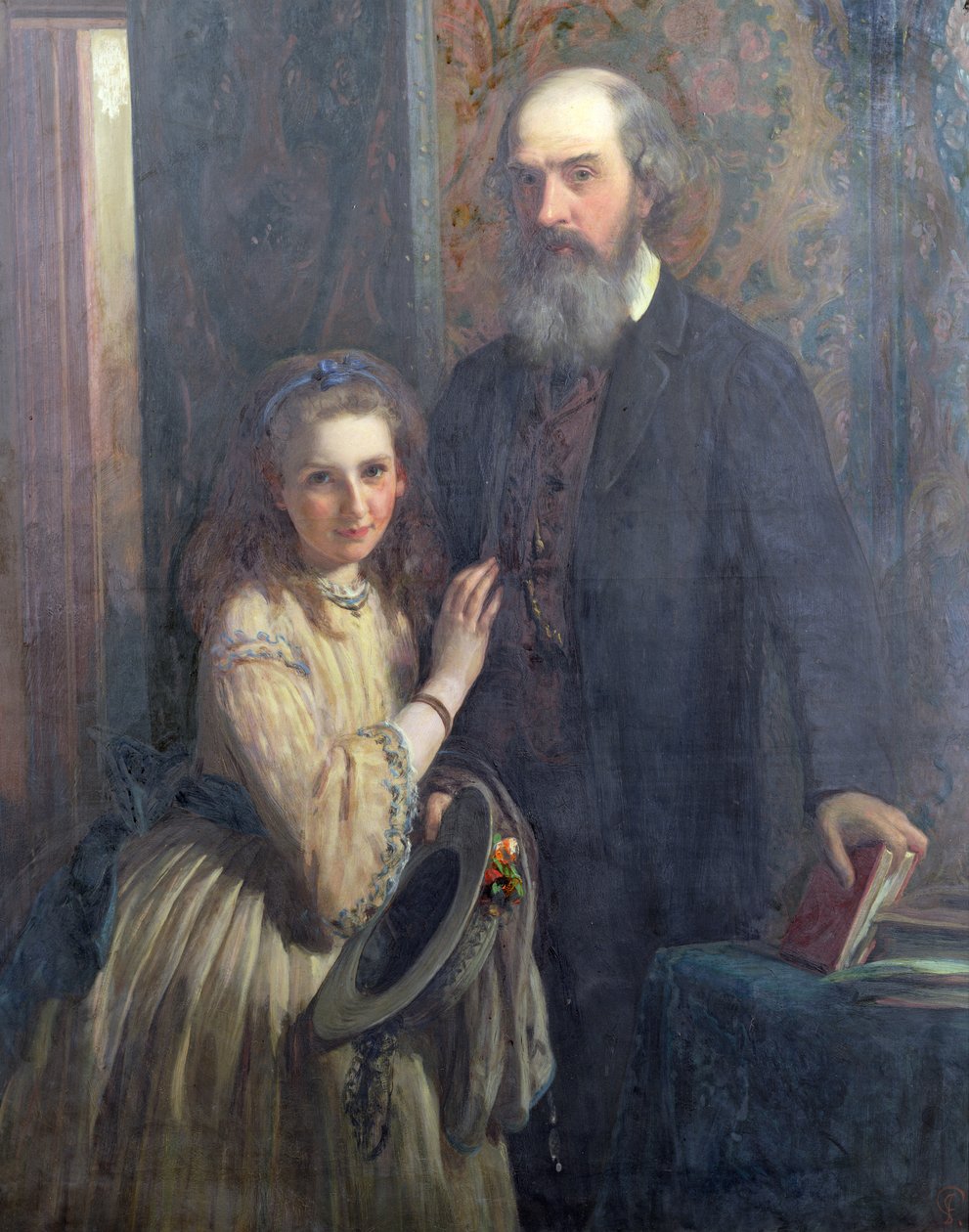 Sir William FitzHerbert met zijn dochter, Ida, 1862 door James Sant