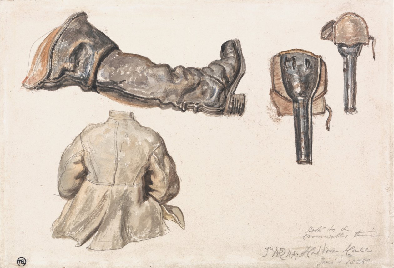 Laarzen, Etc. Cromwells Tijd, Haddon Hall, 9 Jan. 1825 door James Ward