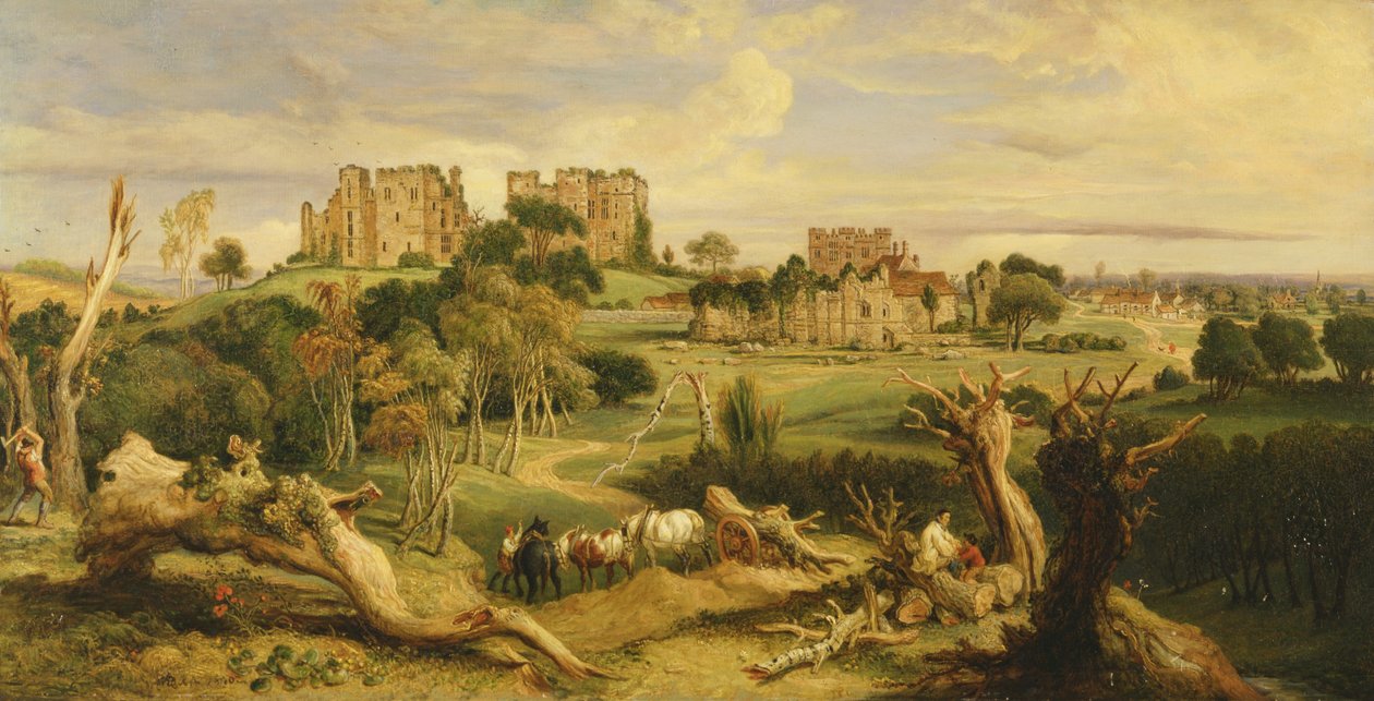 Kasteel van Kenilworth, Warwickshire door James Ward