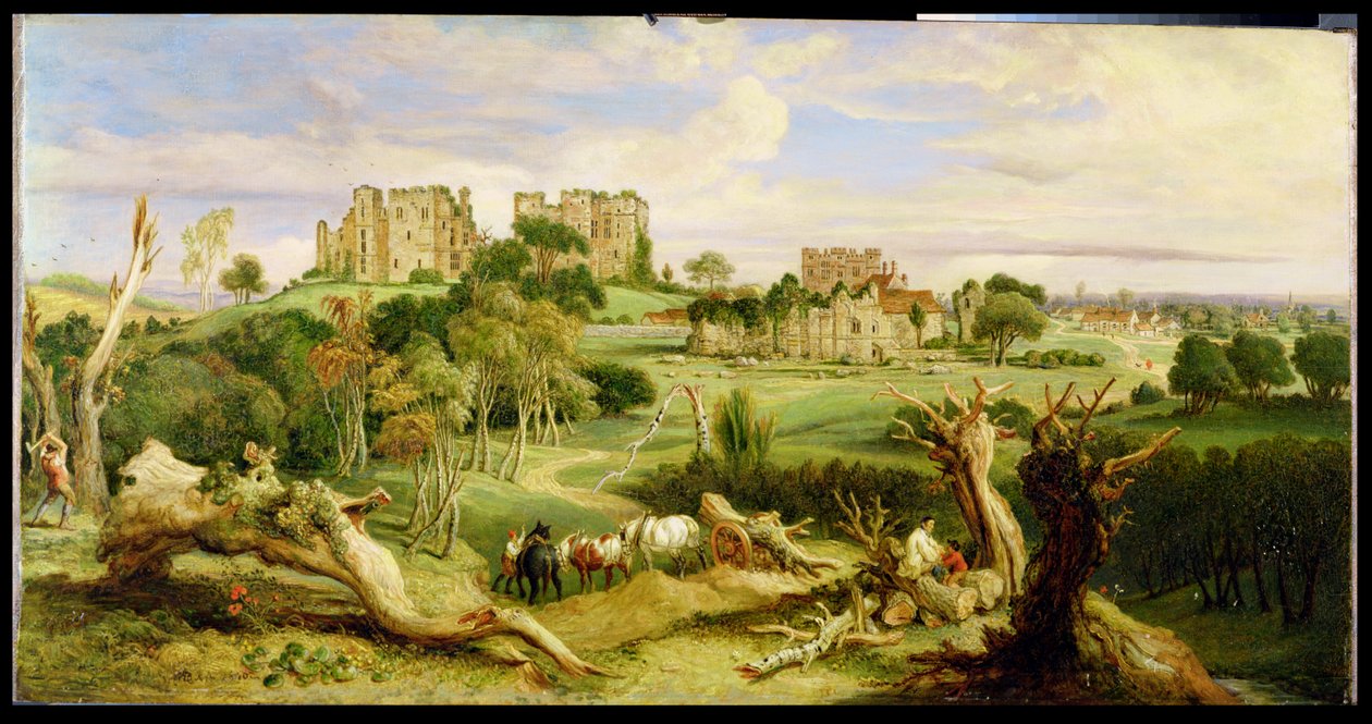 Kasteel Kenilworth, Warwickshire, 1840 door James Ward