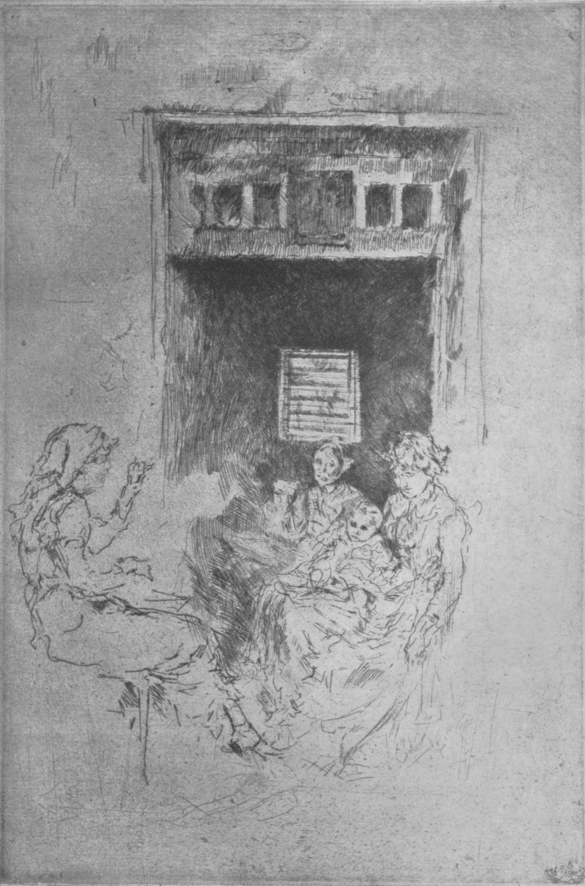 Kralenrijgers door James Abbott McNeill Whistler