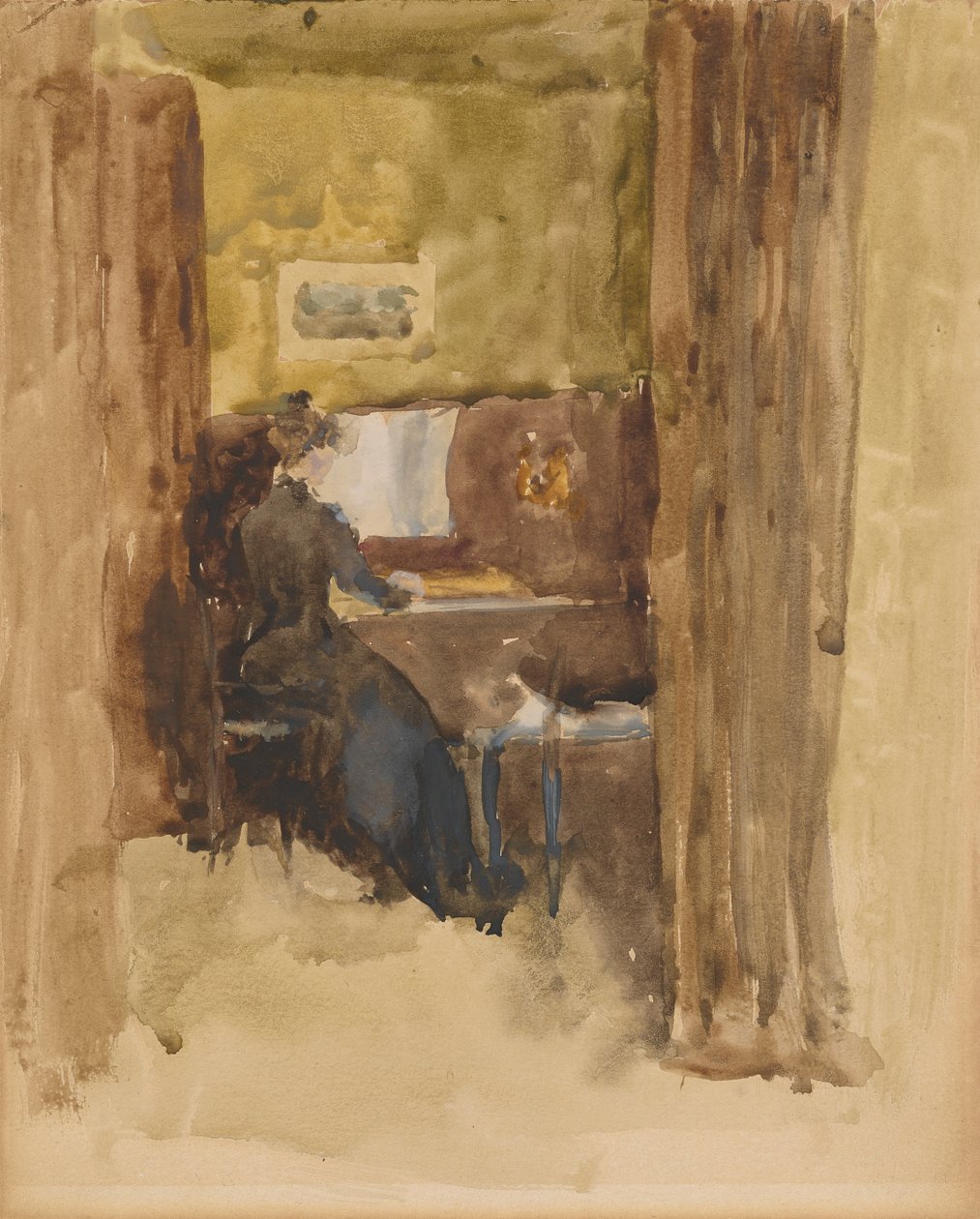 Bravura in Bruin door James Abbott McNeill Whistler