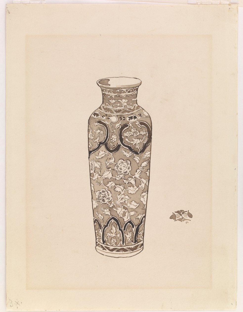 Cilindrische pot door James Abbott McNeill Whistler