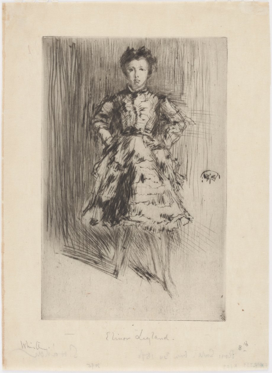 Elinor Leyland, 1873 door James Abbott McNeill Whistler