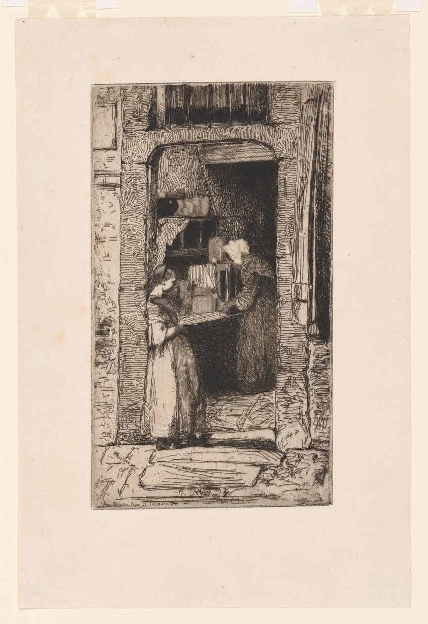 De mosterdverkoopster door James Abbott McNeill Whistler