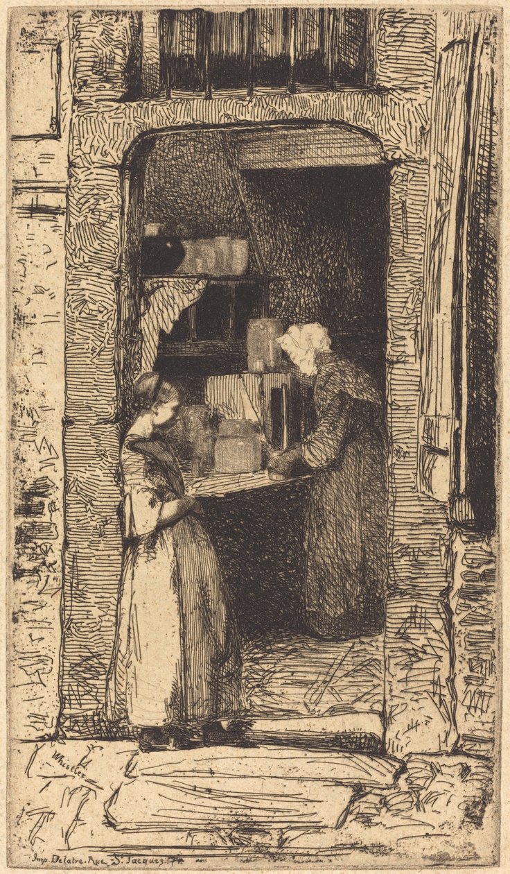 De mosterdverkoopster door James Abbott McNeill Whistler