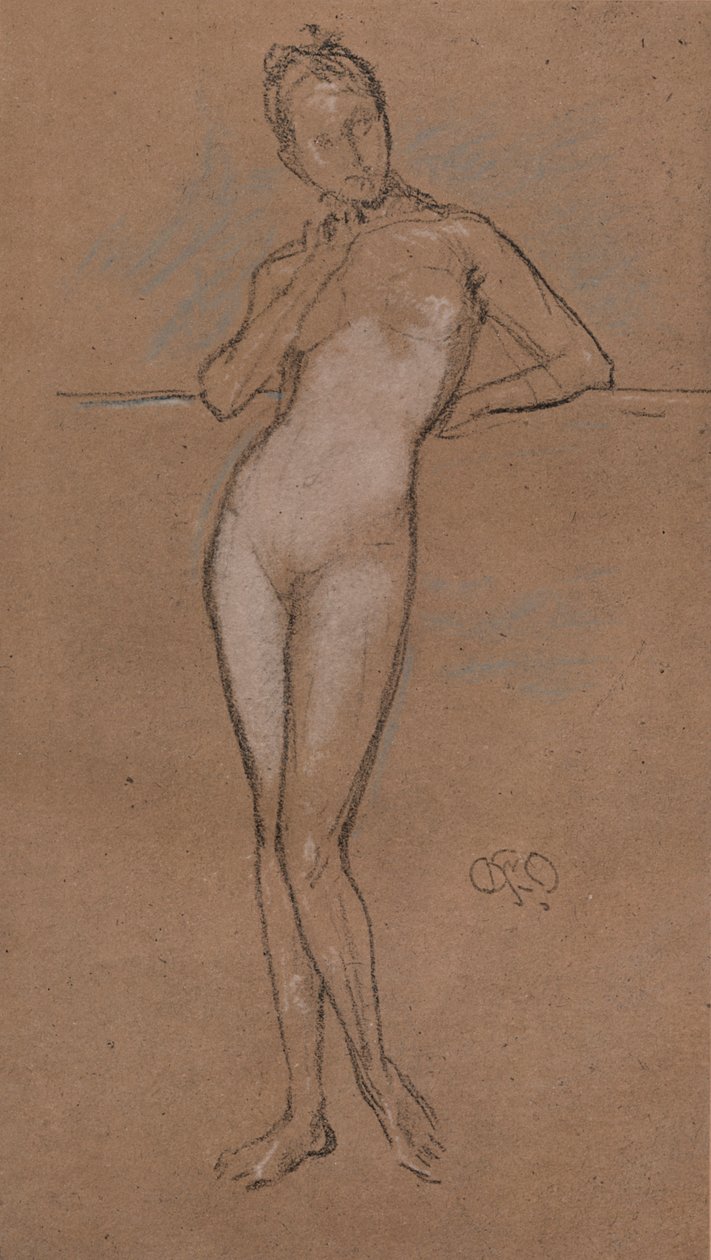 Kleine Naakt, ca. 1888 door James Abbott McNeill Whistler