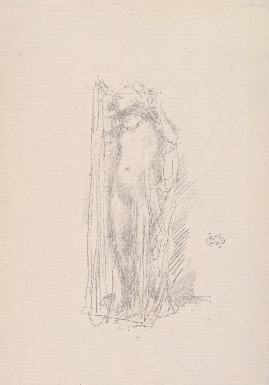 Model Draping door James Abbott McNeill Whistler