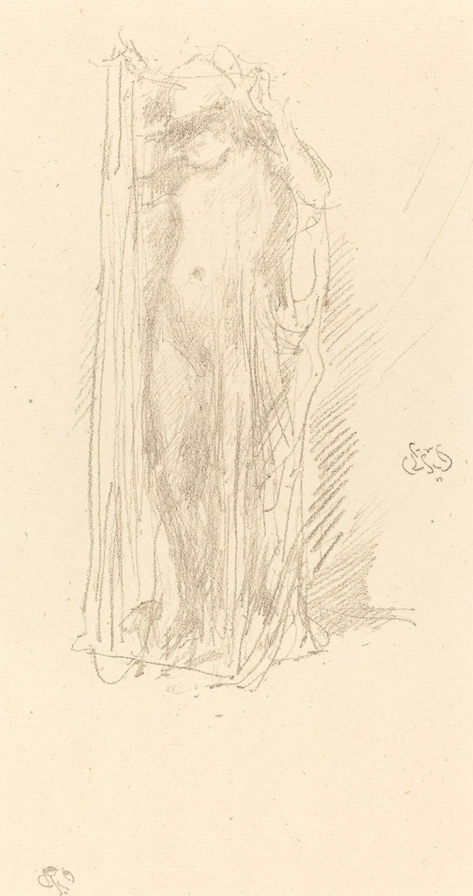Model Draperen door James Abbott McNeill Whistler