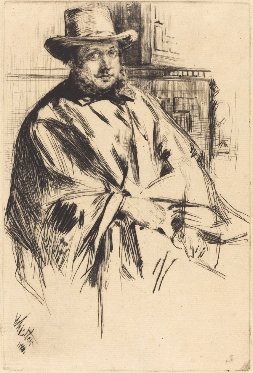 Mr. Davis Mr. Mann door James Abbott McNeill Whistler