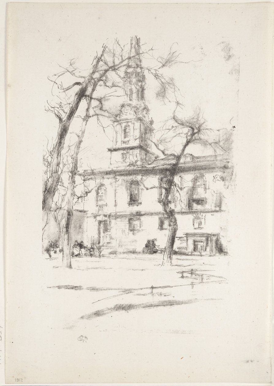St. Giles-in-the-Fields door James Abbott McNeill Whistler