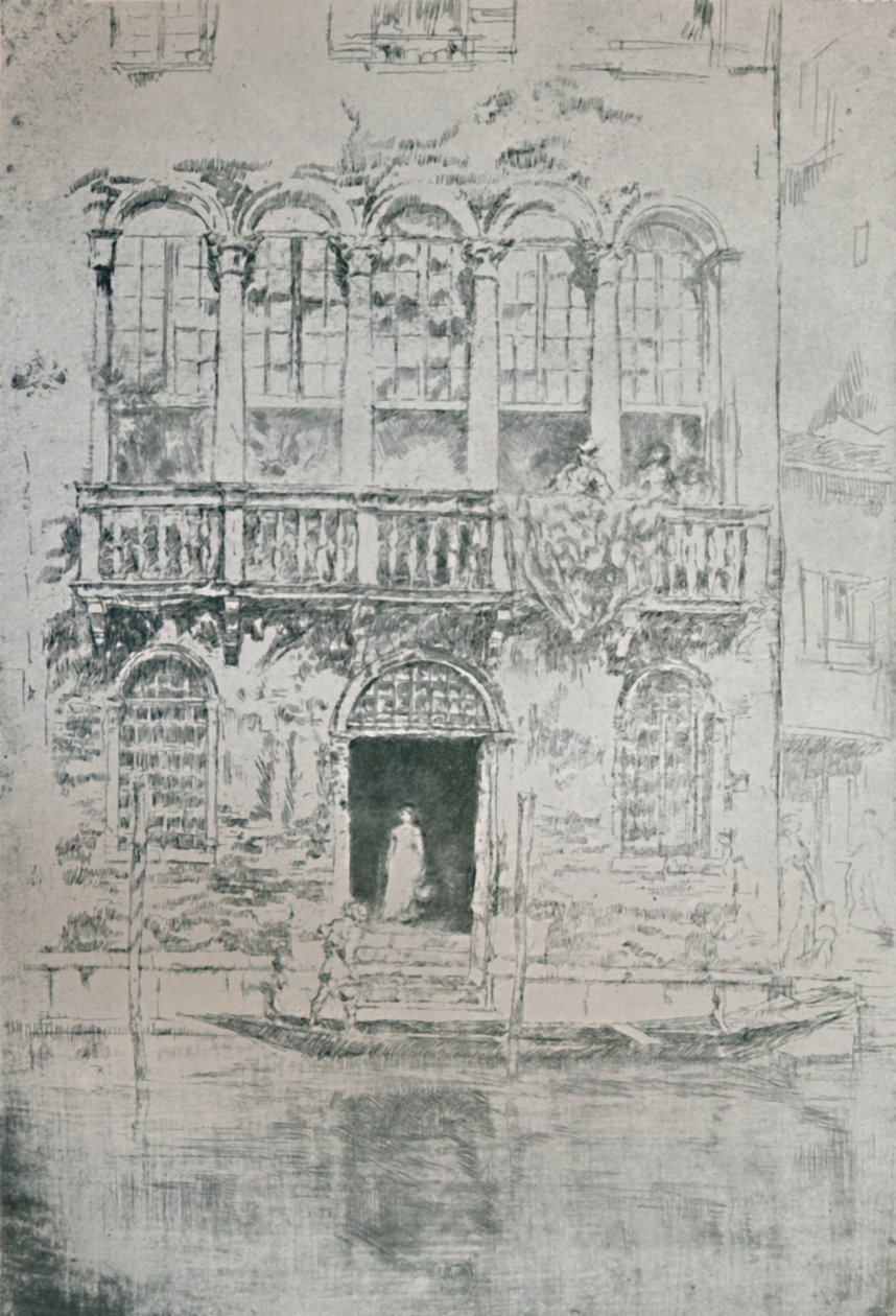 Het balkon door James Abbott McNeill Whistler