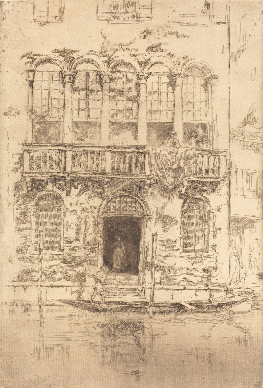 Het Balkon door James Abbott McNeill Whistler