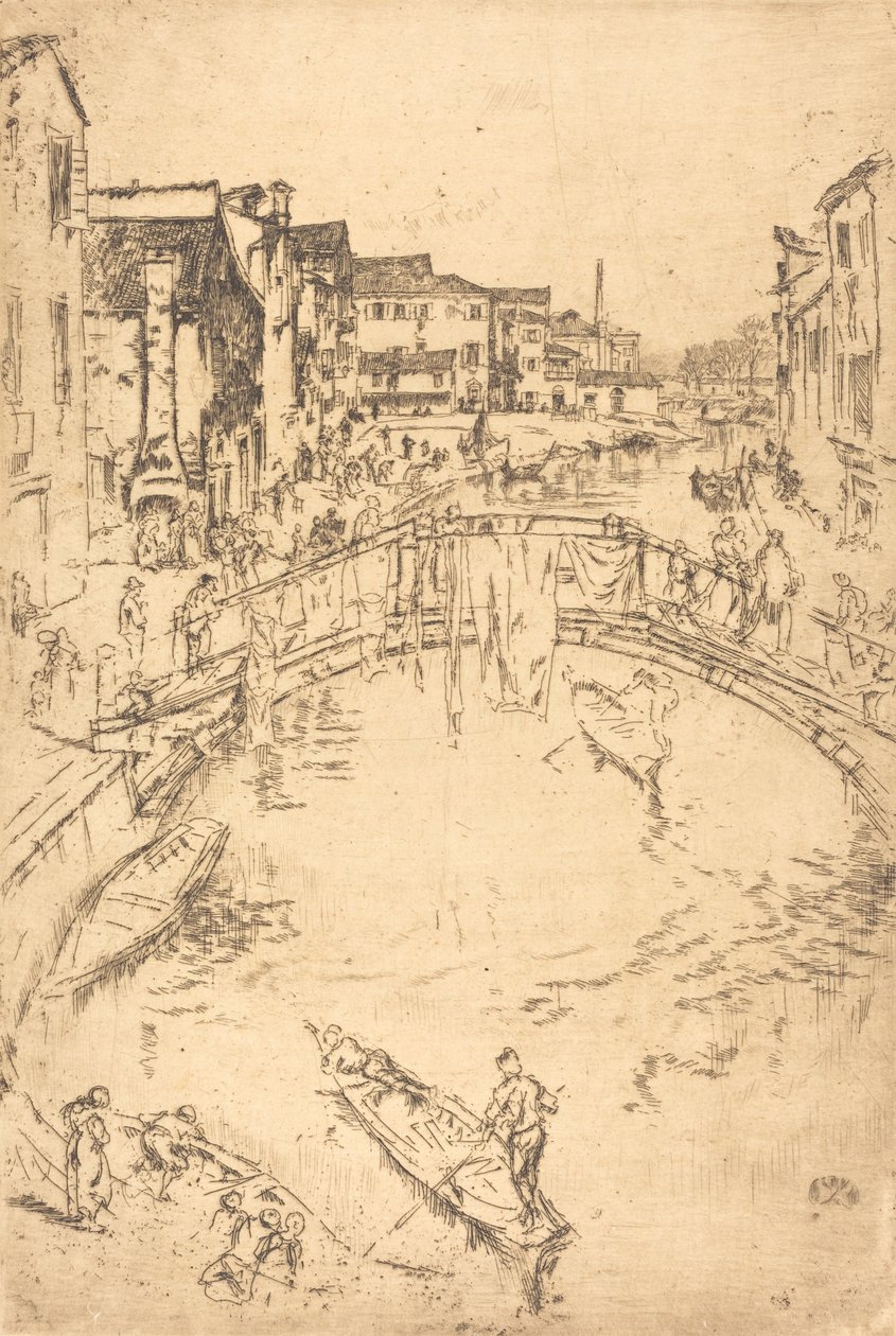 De brug door James Abbott McNeill Whistler