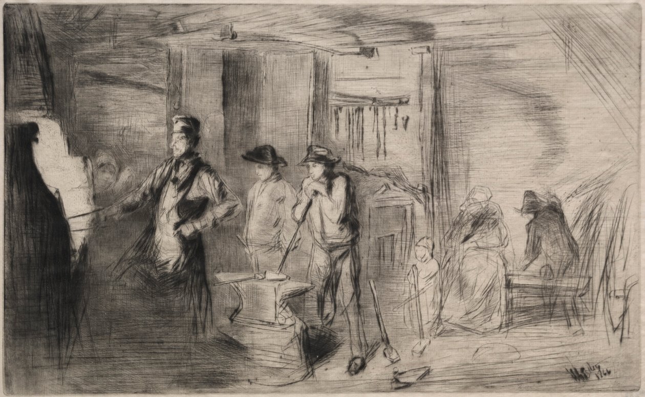 De Smidse door James Abbott McNeill Whistler