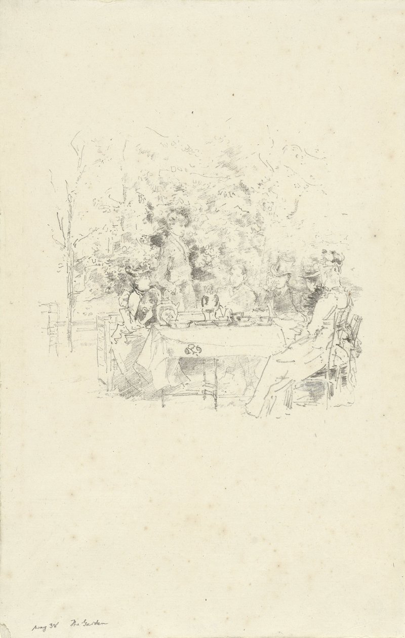 De tuin door James Abbott McNeill Whistler