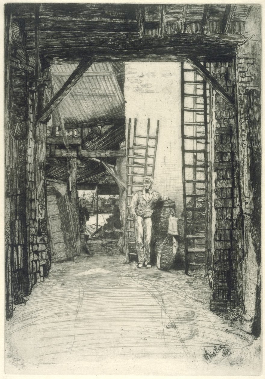 De Kalkbrander door James Abbott McNeill Whistler