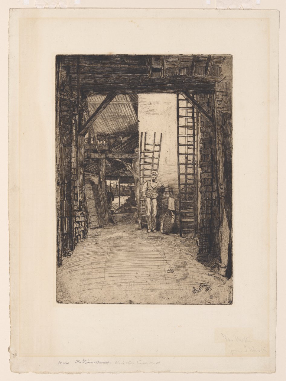 De Kalkbrander door James Abbott McNeill Whistler