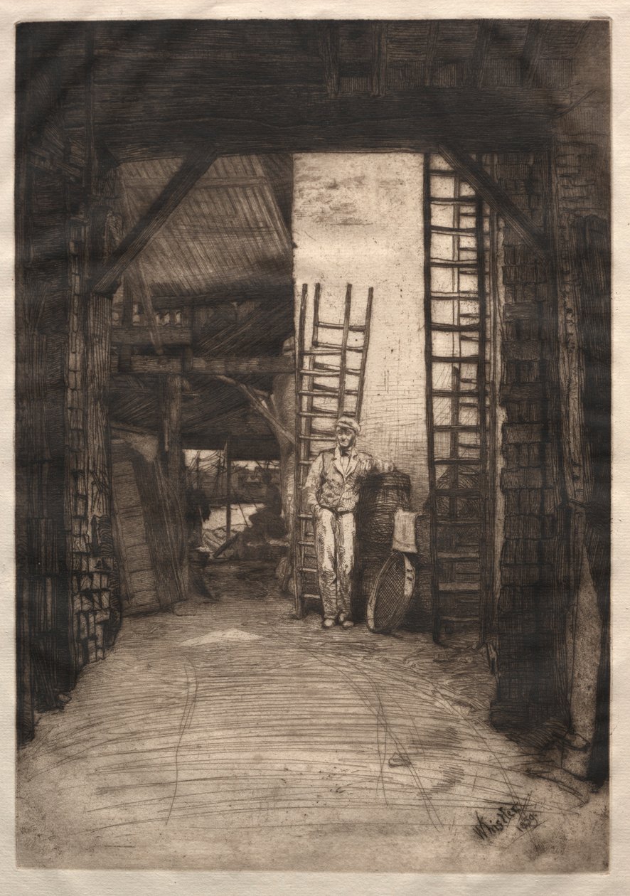 De Kalkbrander door James Abbott McNeill Whistler